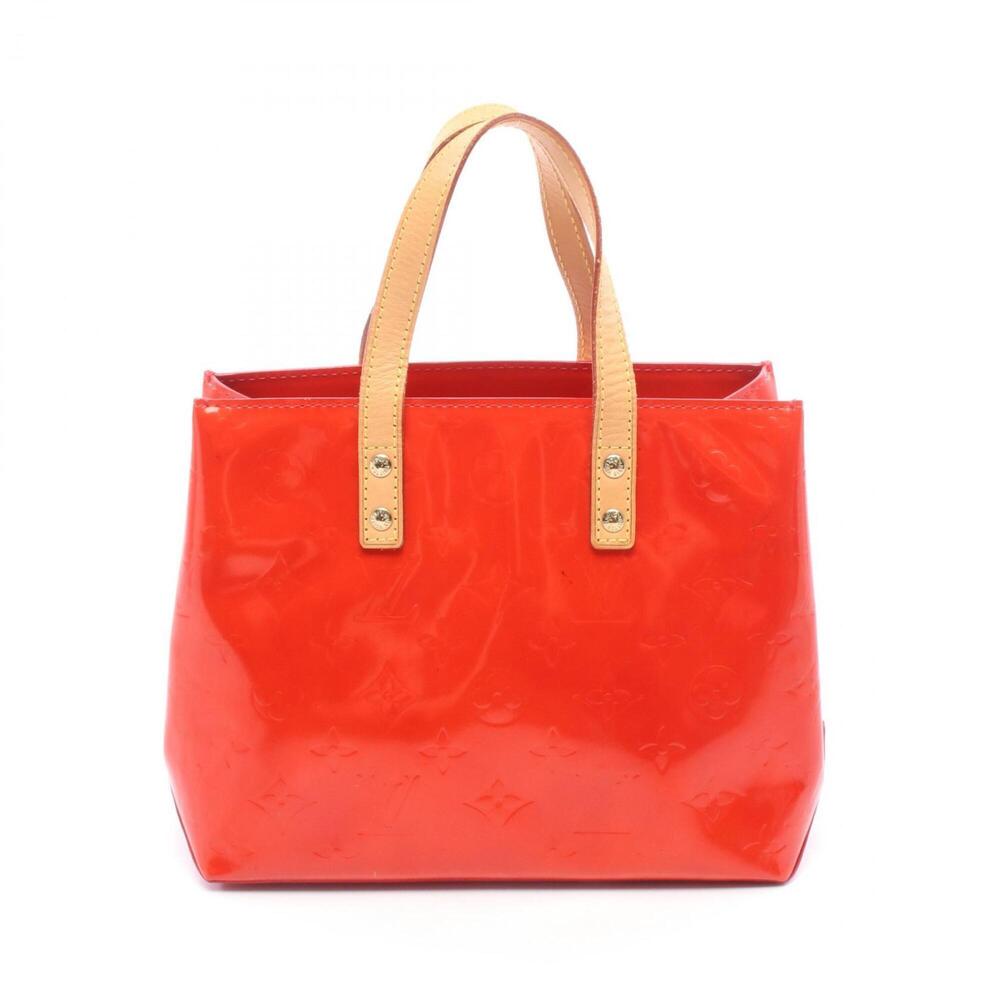 Louis Vuitton LOUIS VUITTON Lead PM Monogram Vernis Rouge Handbag Leather Wom...